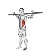 flexión lateral con barra v. 2
