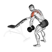 elevación lateral con mancorna de un brazo (con apoyo)