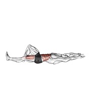 flexión de piernas con brazos extendidos