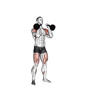 press con dos kettlebells