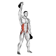 molino doble con kettlebell