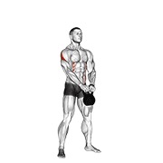 kettlebell press pirata piernas