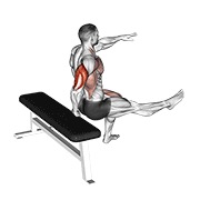 flexión de tríceps con un brazo