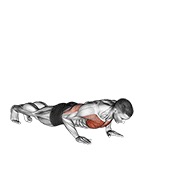 flexión con brazo elevado