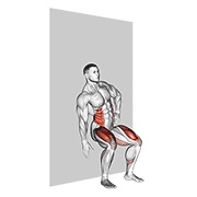 flexión lateral sentado (pared)
