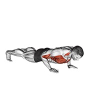 flexión con toque de hombro