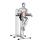 cadera lateral (en barras paralelas)