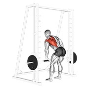 remo con un brazo en smith machine