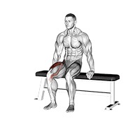 estiramiento de cuádriceps en silla