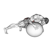 giro prono en pelota de estabilidad