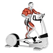 caminata en máquina elíptica