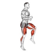 flexiones de rodilla a media altura (hombre)