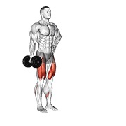 estocada frontal contralateral con mancuerna
